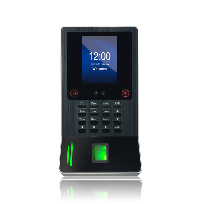 Cara y huellas dactilares Tiempo de asistencia WIFI Sistema de control de acceso de reconocimiento facial biométrico dinámico con lector de tarjetas-FA220