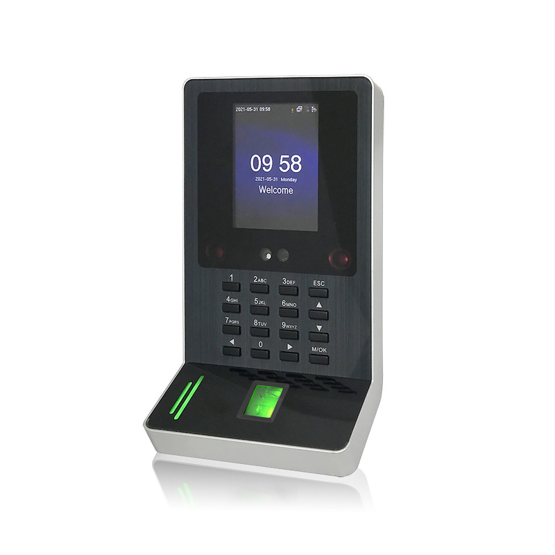 Cara y huellas dactilares Tiempo de asistencia WIFI Sistema de control de acceso de reconocimiento facial biométrico dinámico con lector de tarjetas-FA220